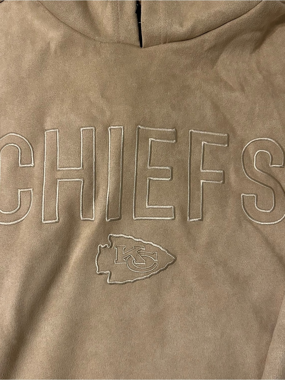 Womenβs Chiefs Suede Hoodie